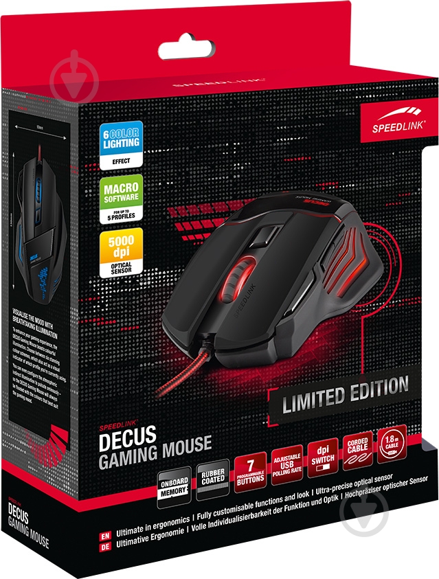 Мышь SPEEDLINK SL-6397-BKBK-01 black - фото 4