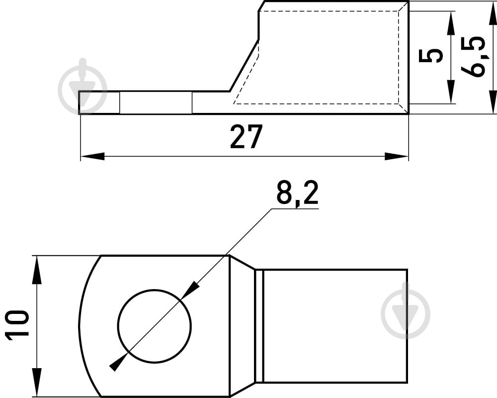 Наконечник кабельный E.NEXT e.end.stand.c.10, D8.2 серый s19018 - фото 3