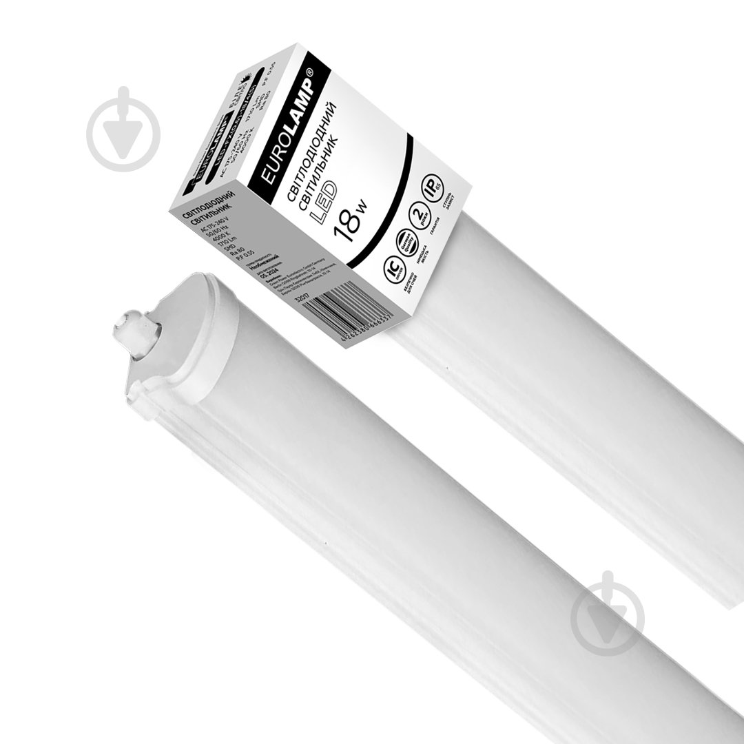 Светильник линейный Eurolamp 18 Вт без цоколя нейтральный LED-FX(0.6)-18/4(S) - фото 1 Светильник линейный Eurolamp 18 Вт без цоколя нейтральный LED-FX(0.6)-18/4(S) - фото 1