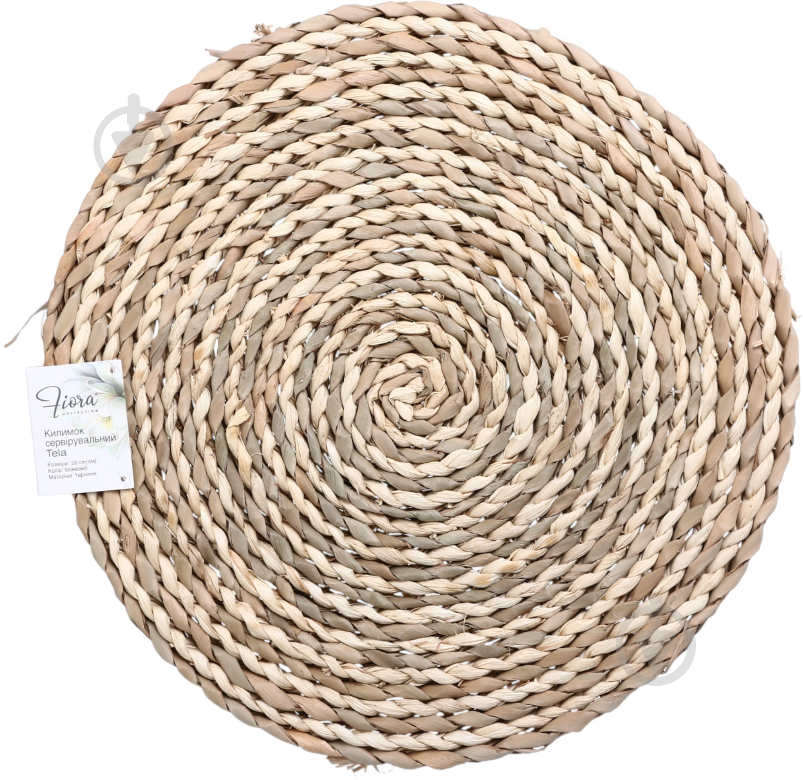 Килимок для сервірування Fiora Lino 38 см айворі QY-1328 - фото 4 Килимок для сервірування Fiora Lino 38 см айворі QY-1328 - фото 4