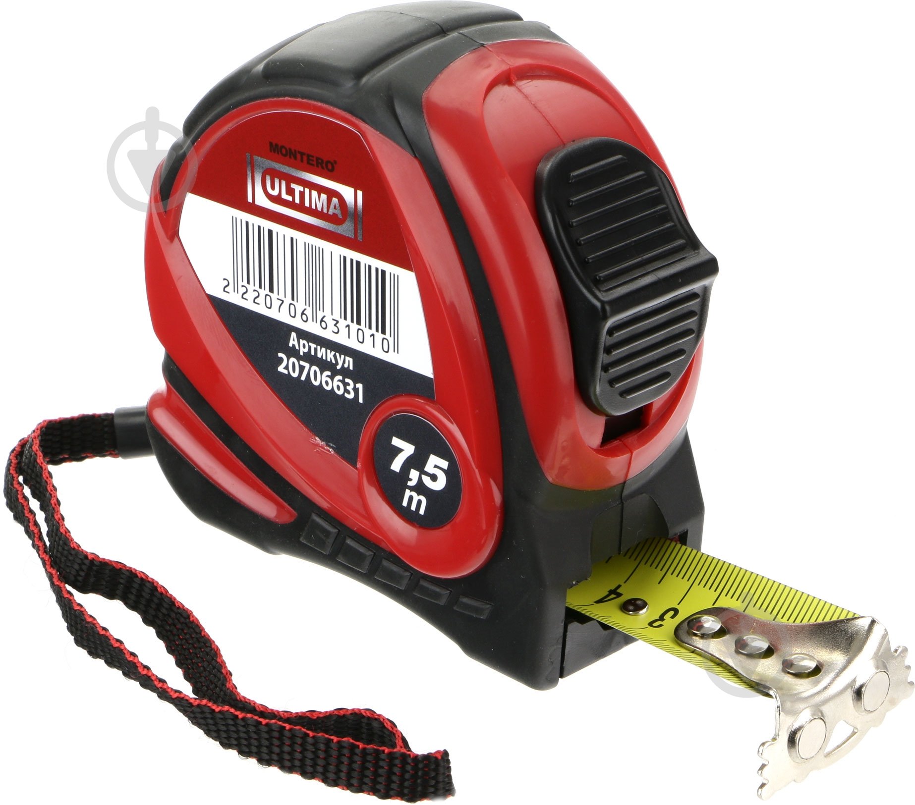 Рулетка Montero 7HG44X 7,5 м x 25 мм - фото 1