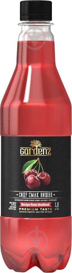 Сидр GardenZ вишня 1 л - фото 1 Сидр GardenZ вишня 1 л - фото 1