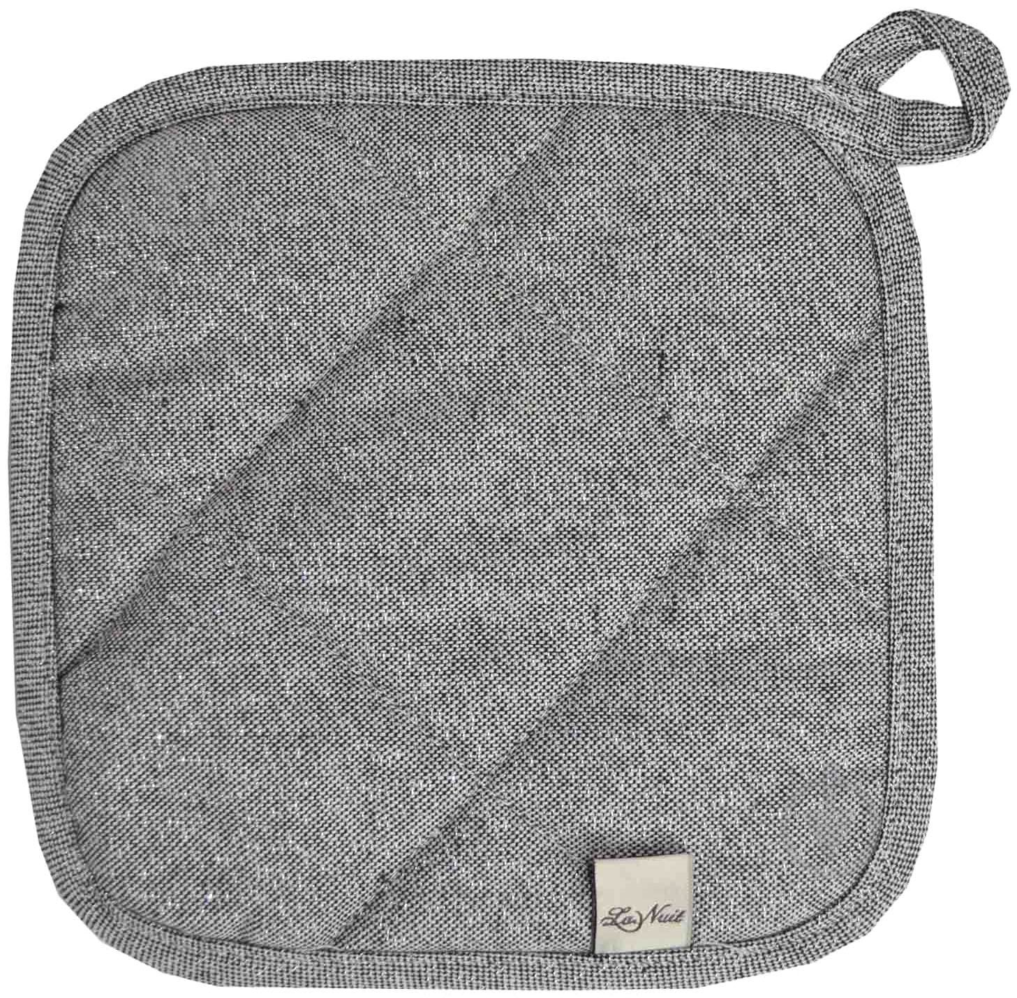 Прихватка Lurex Графит 20x20 см La Nuit - фото 1 Прихватка Lurex Графит 20x20 см La Nuit - фото 1