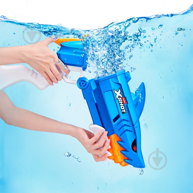 Бластер водяний X-Shot Fast Fill Shark 118195 - фото 4 Бластер водяний X-Shot Fast Fill Shark 118195 - фото 4