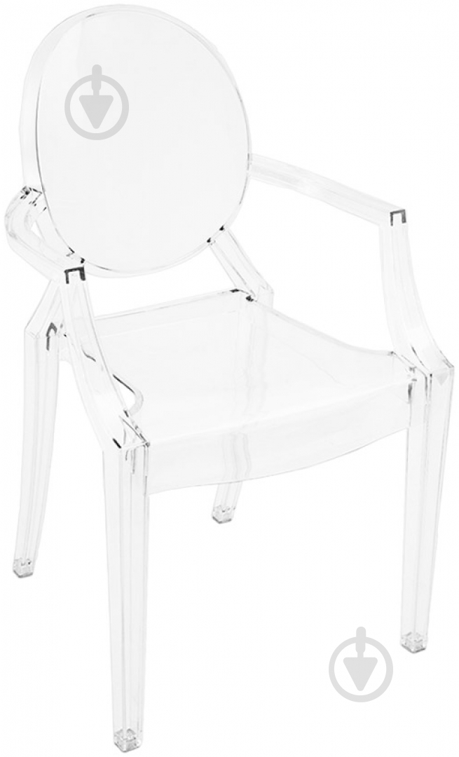 Стілець обідній з підлокітниками PC-09B прозорий прозорий/прозорий - фото 1 Стілець обідній з підлокітниками PC-09B прозорий прозорий/прозорий - фото 1