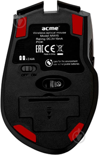 Мышь Acme MW15 High-speed Wireless black - фото 4
