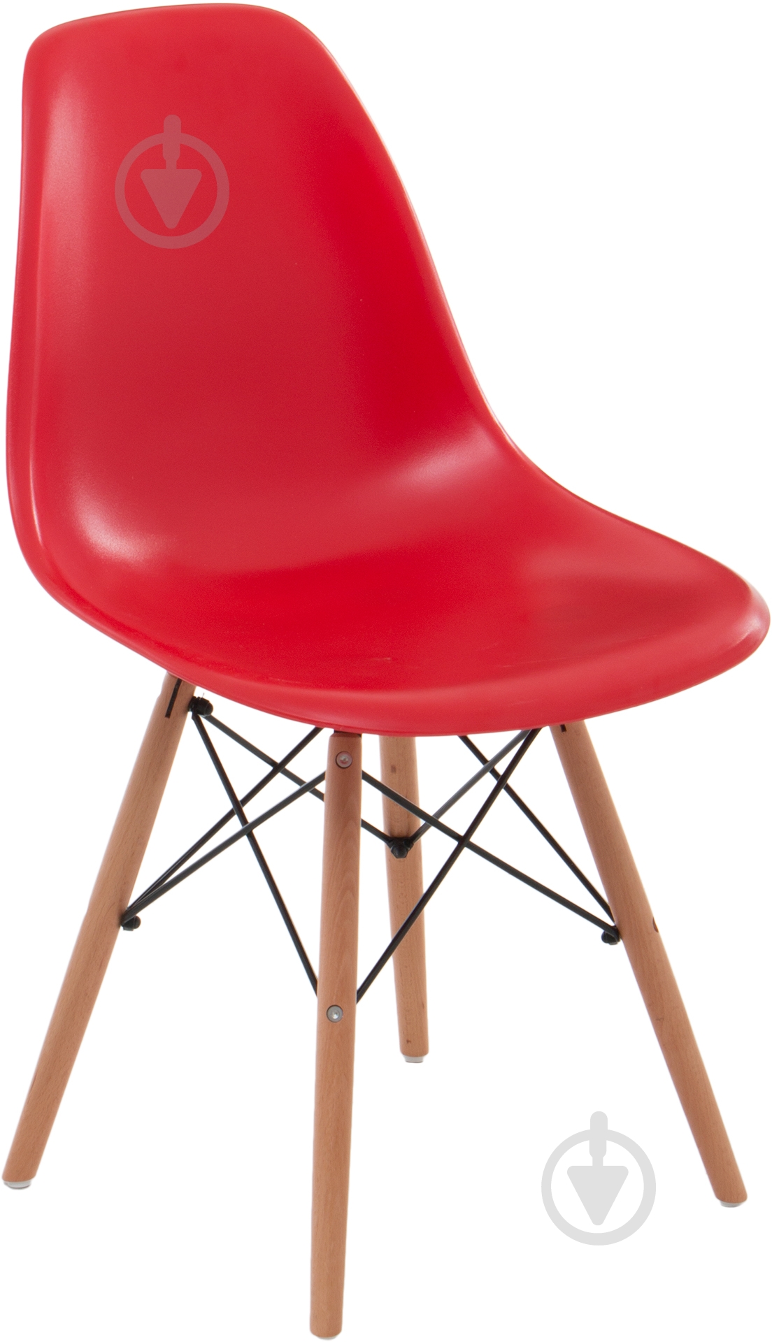 Стул обеденный АС-016W красный бук/красный - фото 1