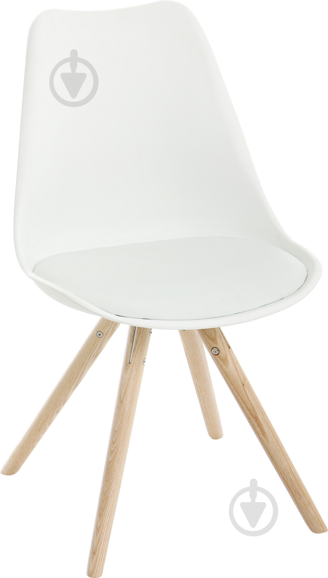Стул обеденный PC-08N белый дерево светлое/белый - фото 1