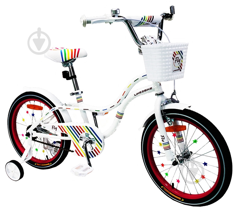 Велосипед дитячий Like2bike Fly 14'' білий 201401 - фото 1