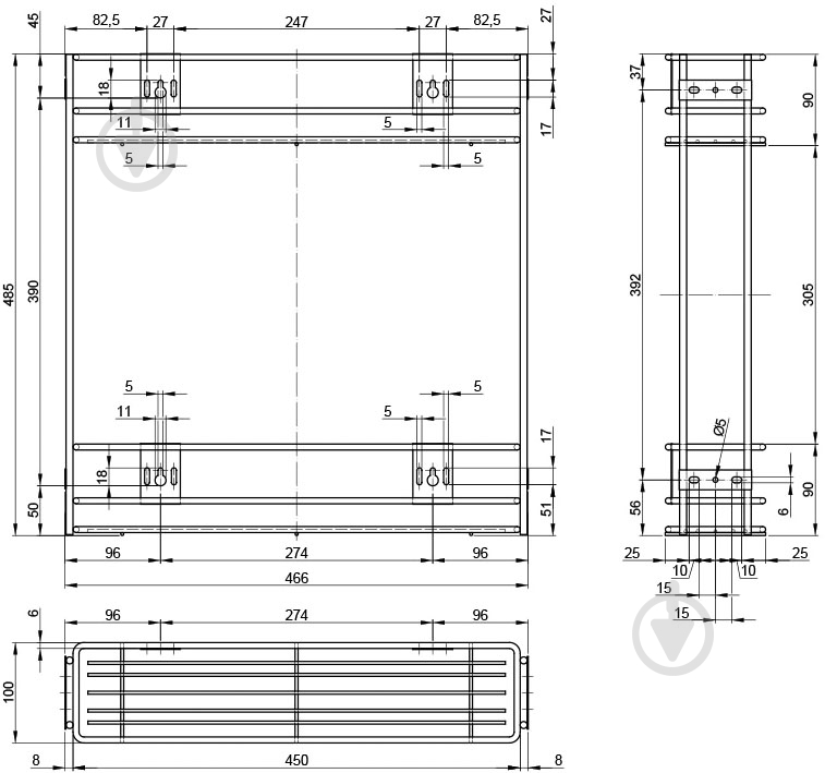 Карго Smart 59097 150 мм 2 полки хром - фото 7 Карго Smart 59097 150 мм 2 полки хром - фото 7