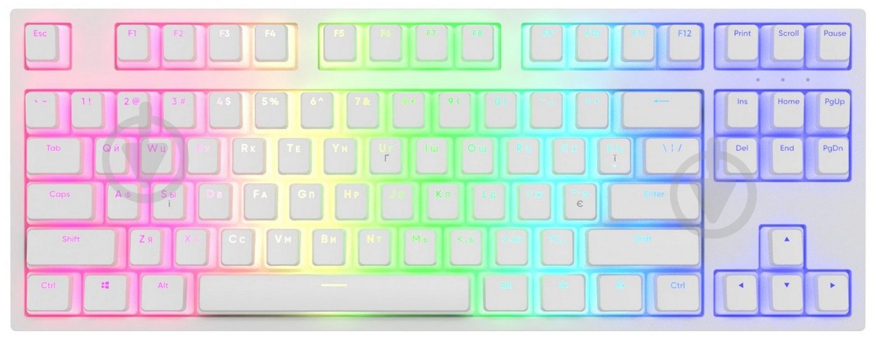 Клавіатура ігрова Dark Project KD87A PBT Optical G3ms Sapphire (DP-KD-87A-105210-GMT) white - фото 1