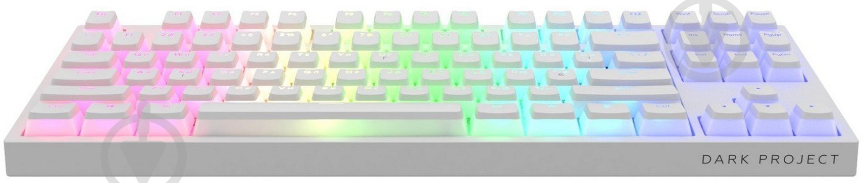 Клавіатура ігрова Dark Project KD87A PBT Optical G3ms Sapphire (DP-KD-87A-105210-GMT) white - фото 3