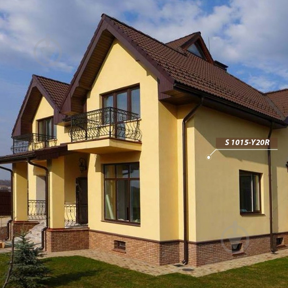 Краска фасадная силоксановая Feidal Silikonharz Fassadenfarbe Optimal мат белый 2,5 л - фото 3