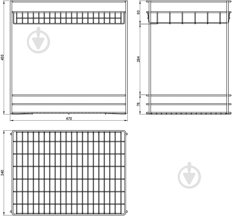Карго Smart 77557 400 мм 2 полки хром - фото 5