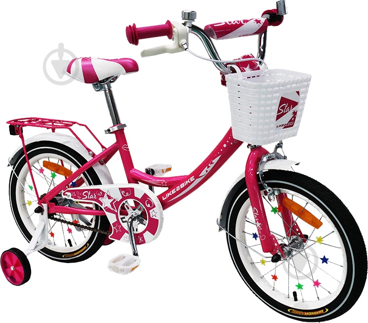 Велосипед детский Like2bike Star 16'' розовый 201601 - фото 1 Велосипед детский Like2bike Star 16'' розовый 201601 - фото 1