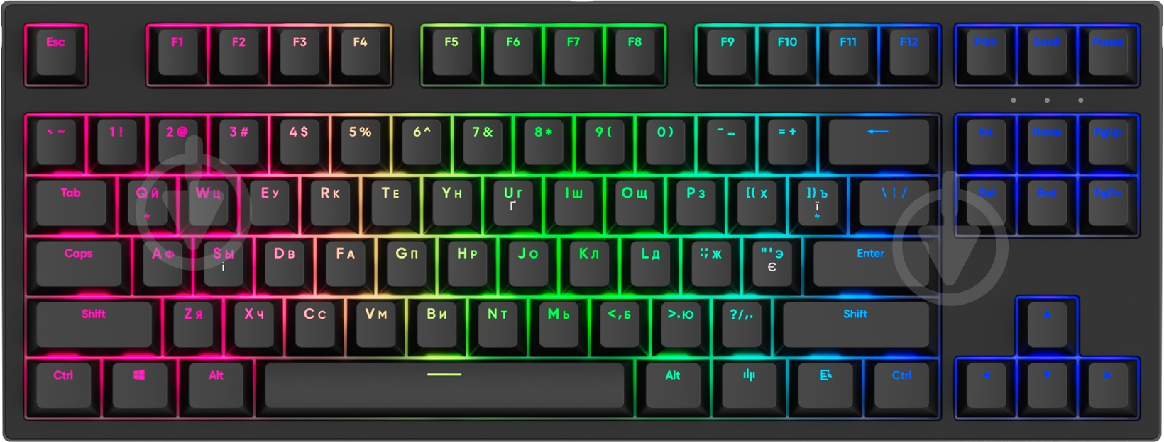 Клавіатура ігрова Dark Project KD87A PBT Mech. G3ms Sapphire (DP-KD-87A-000100-GMT) black - фото 1