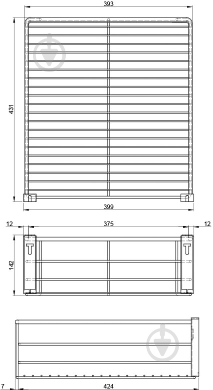 Кошик Smart 55679 500 мм хром - фото 11