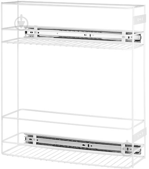 Карго Smart 61408 150 мм 2 полки белый - фото 1