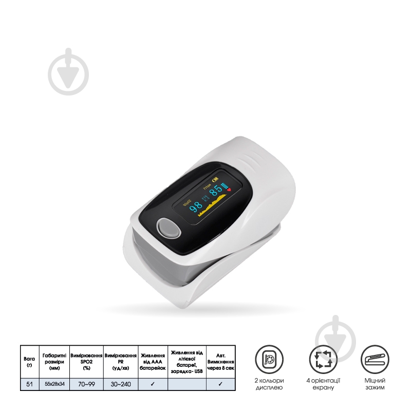 Пульсоксиметр IMDK C101A3 - фото 2