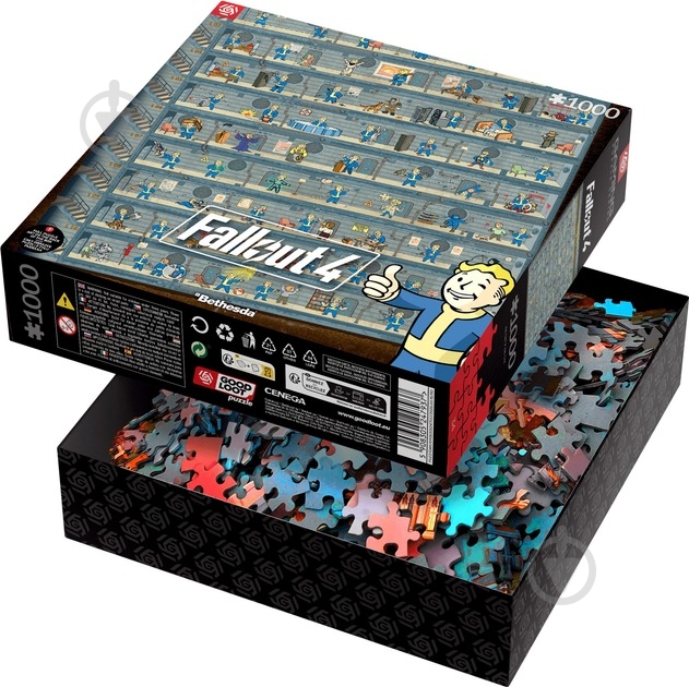 Пазл GoodLoot Fallout 4 Perk Poster Puzzles 1000 шт. (5908305247937) - фото 3