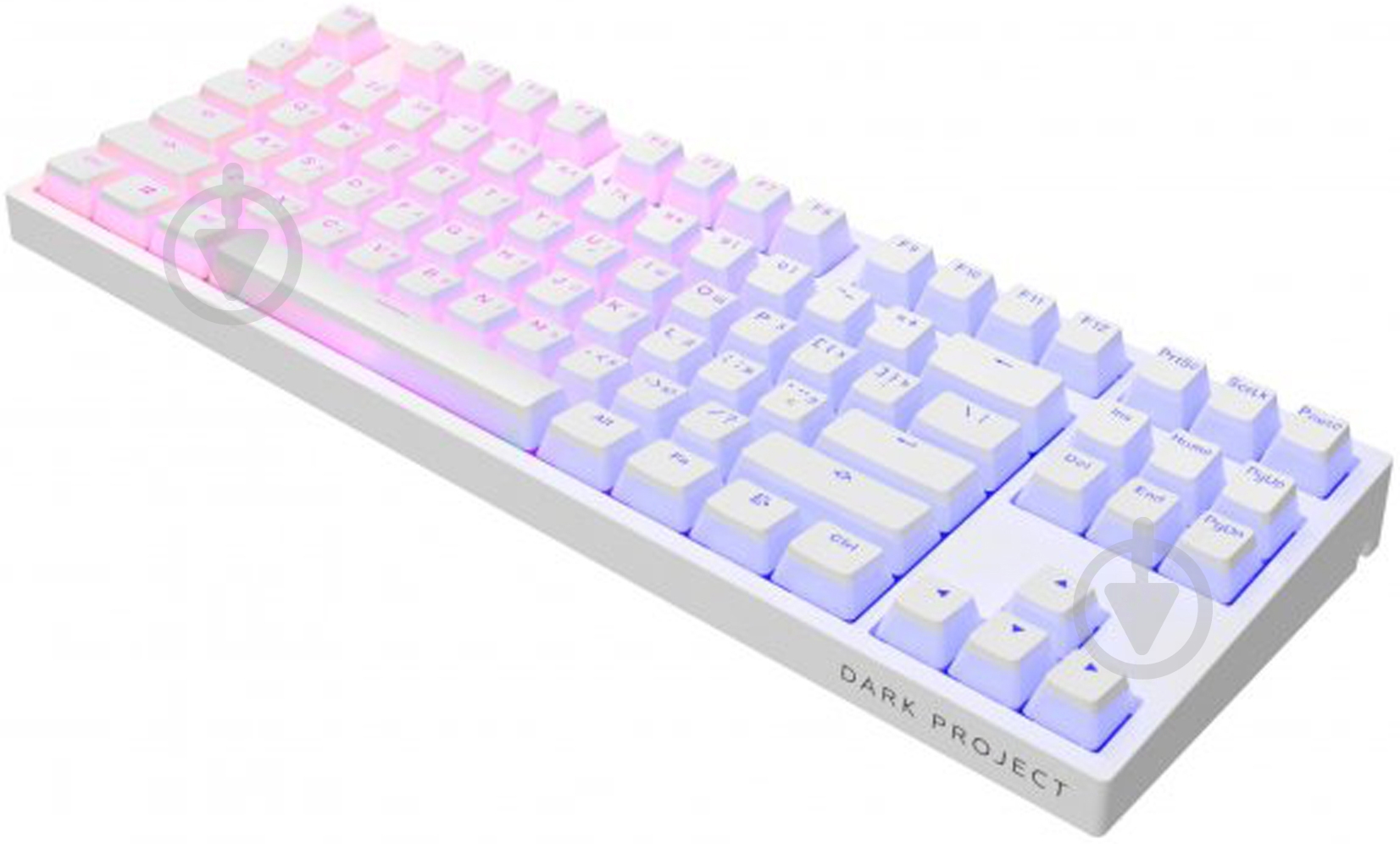 Клавіатура ігрова Dark Project KD87A Pudding Gateron Mechanical Cap Teal (DP-KD-87A-107700-GTC) white - фото 4
