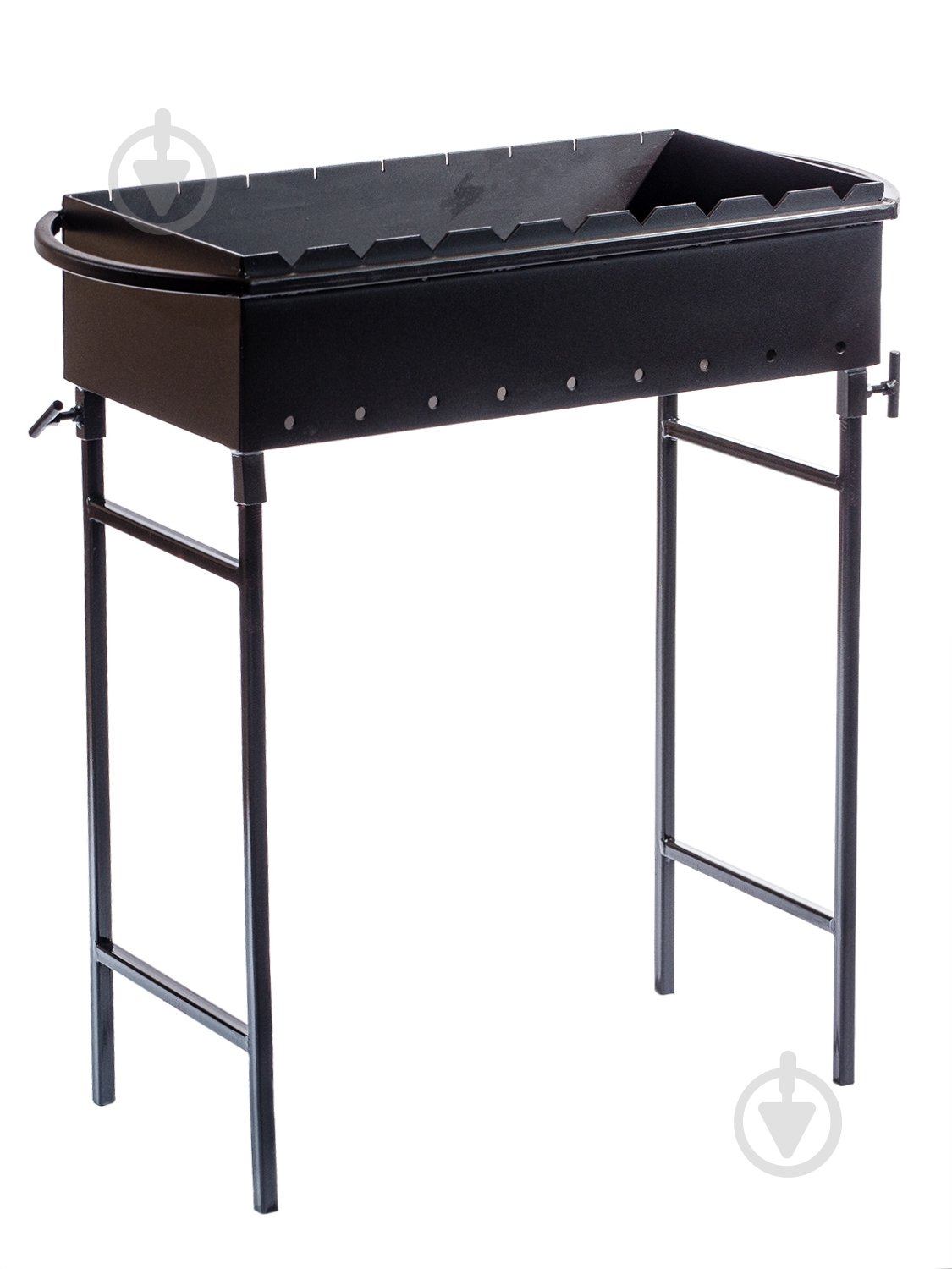 Мангал Metalzavod 9-3N на 9 шампурів 3 мм зі знімними ніжками - фото 1 Мангал Metalzavod 9-3N на 9 шампурів 3 мм зі знімними ніжками - фото 1