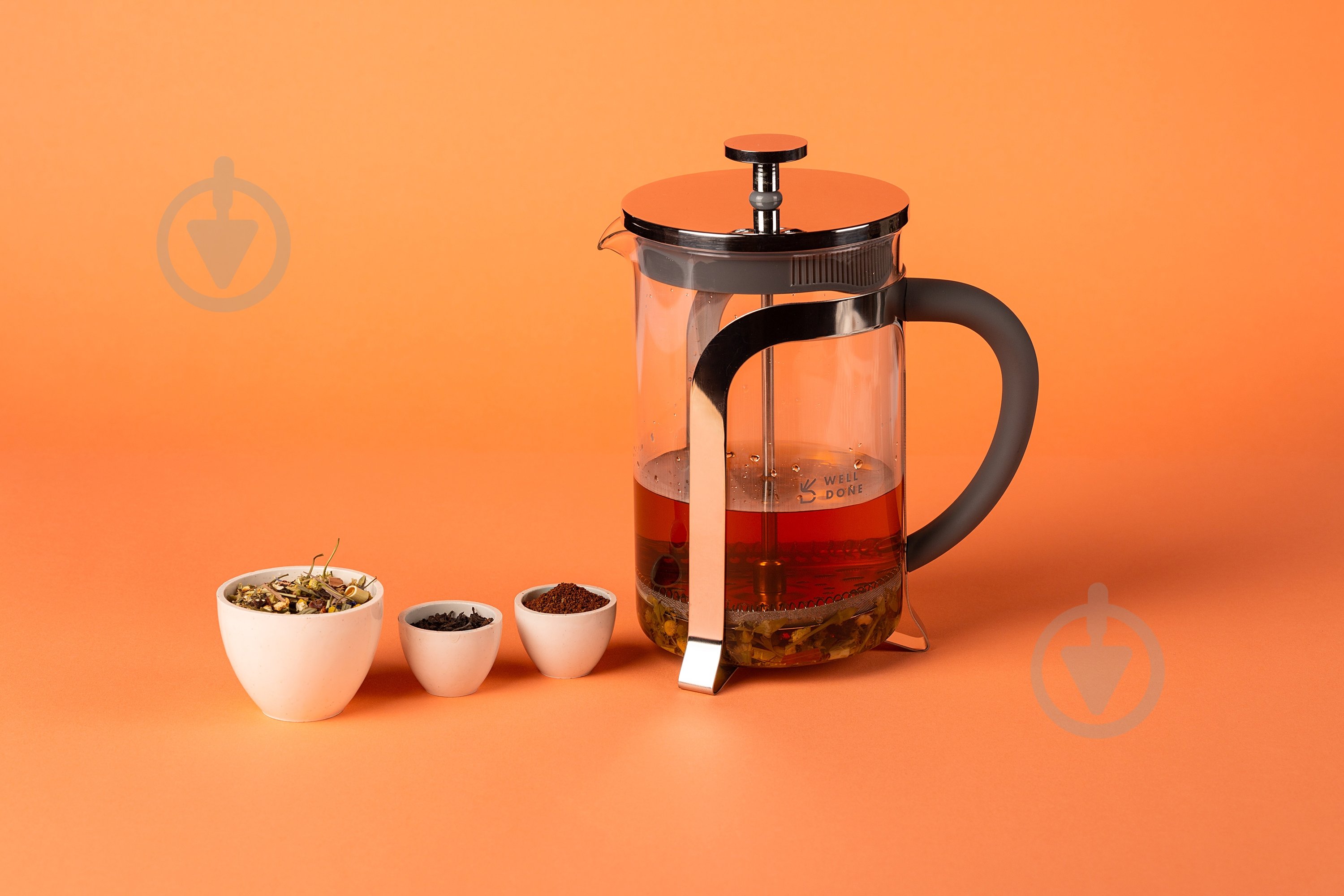 Френч-пресс Well Done WD-8018B 800 мл серый - фото 3