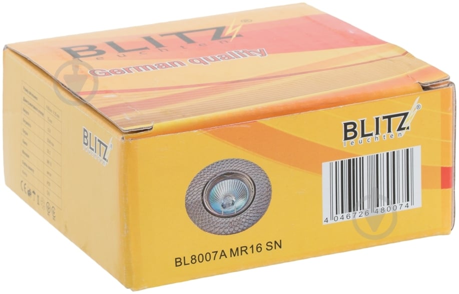 Светильник точечный Blitz GU5.3 никельсатин BL8007A MR16 SN - фото 3