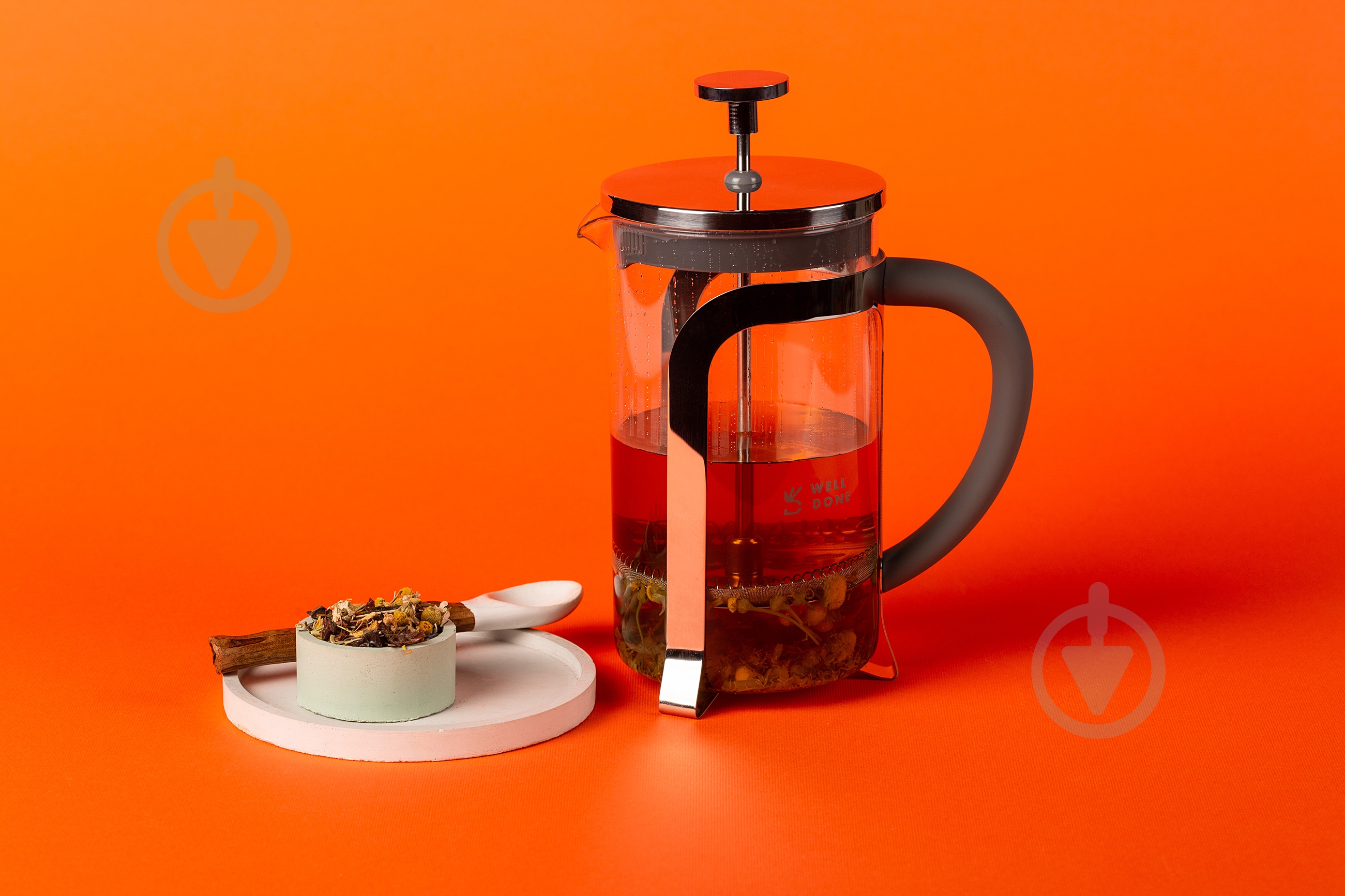 Френч-пресс Well Done WD-8016B 600 мл серый - фото 3