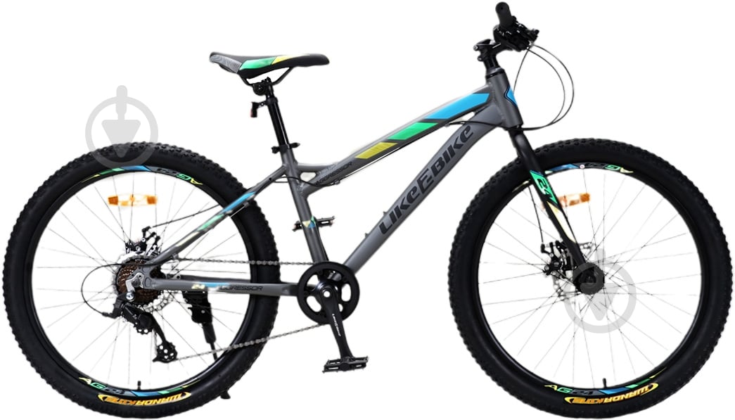 Велосипед детский Like2bike Aggressor 24'' серый A202402 - фото 1