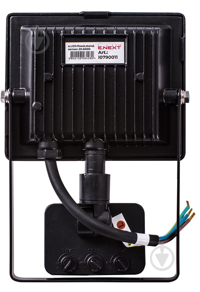 Прожектор с датчиком движения E.NEXT e.LED.flood.stand.sensor.20.6000 20 Вт IP44 черный l0790011 - фото 3 Прожектор с датчиком движения E.NEXT e.LED.flood.stand.sensor.20.6000 20 Вт IP44 черный l0790011 - фото 3