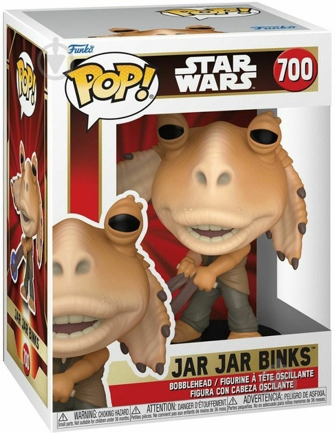 Фигурка Funko POP Star Wars: PM 25th - Jar Jar Binks w/Booma Balls (5908305248026) - фото 1