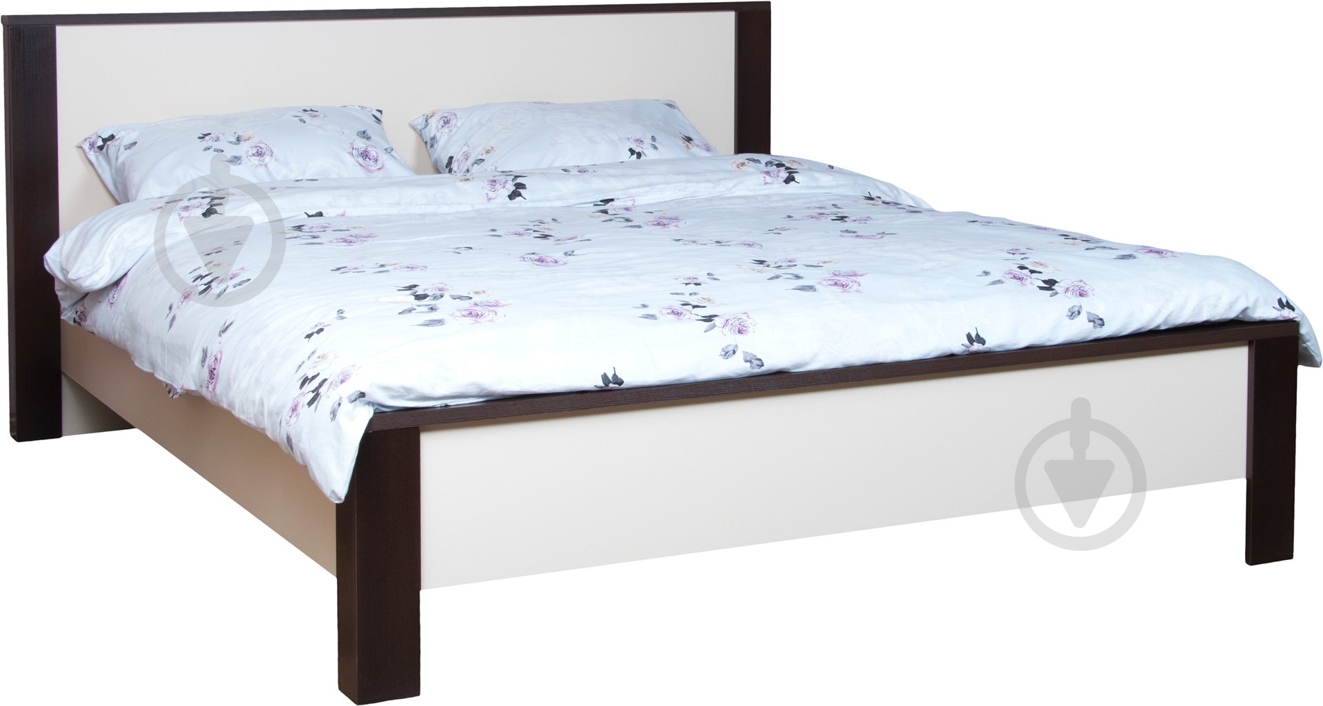 Ліжко Embawood Рига 160x200 см коричневий/бежевий - фото 1