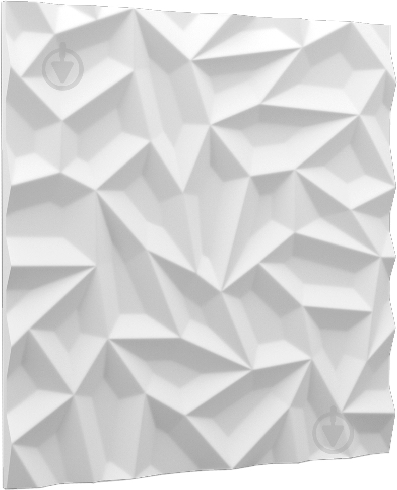 3D-панель гипсовая BeautyWalls Ice 600x600x25 мм белый - фото 1
