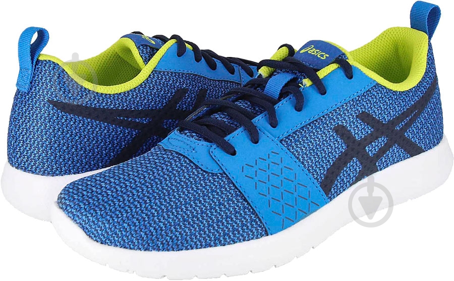 Кроссовки для мальчиков демисезонные Asics KANMEI GS C745N-4358 р.40 голубые - фото 1