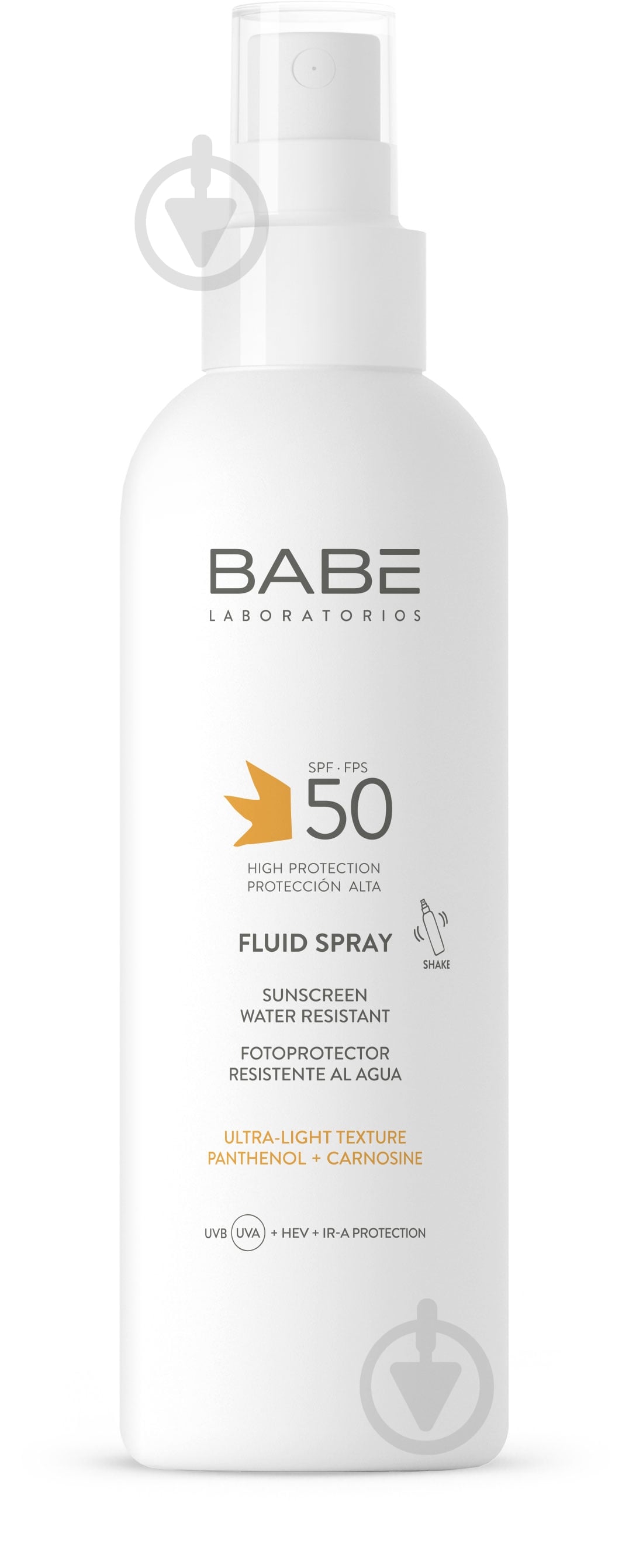 Флюид-спрей BABE Laboratorios водостойкий SPF 50 200 мл - фото 1