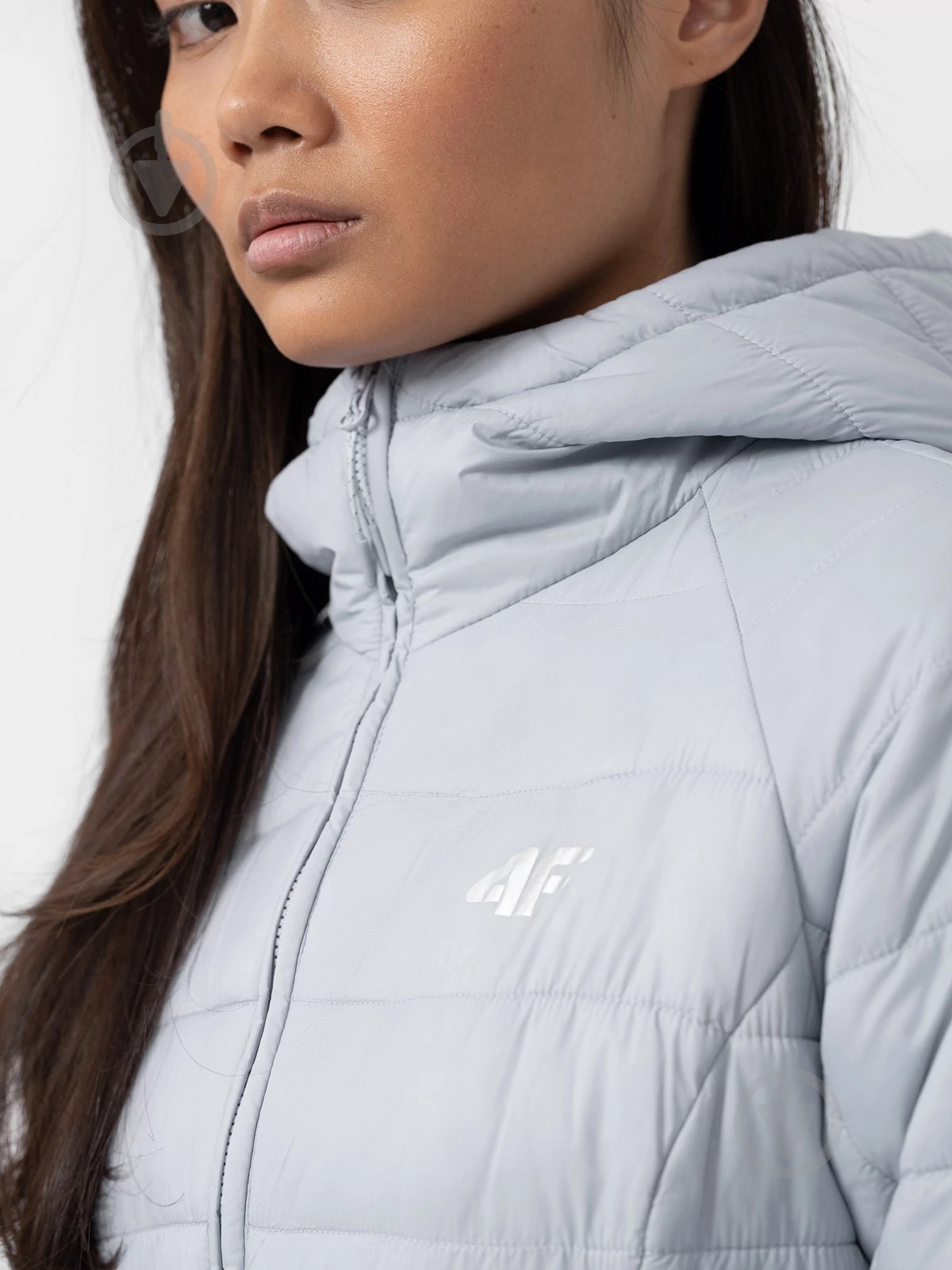 Пуховик женский зимний 4F WOMEN'S JACKET KUDP017 H4Z22-KUDP017-34S р.M серый - фото 3 Пуховик женский зимний 4F WOMEN'S JACKET KUDP017 H4Z22-KUDP017-34S р.M серый - фото 3