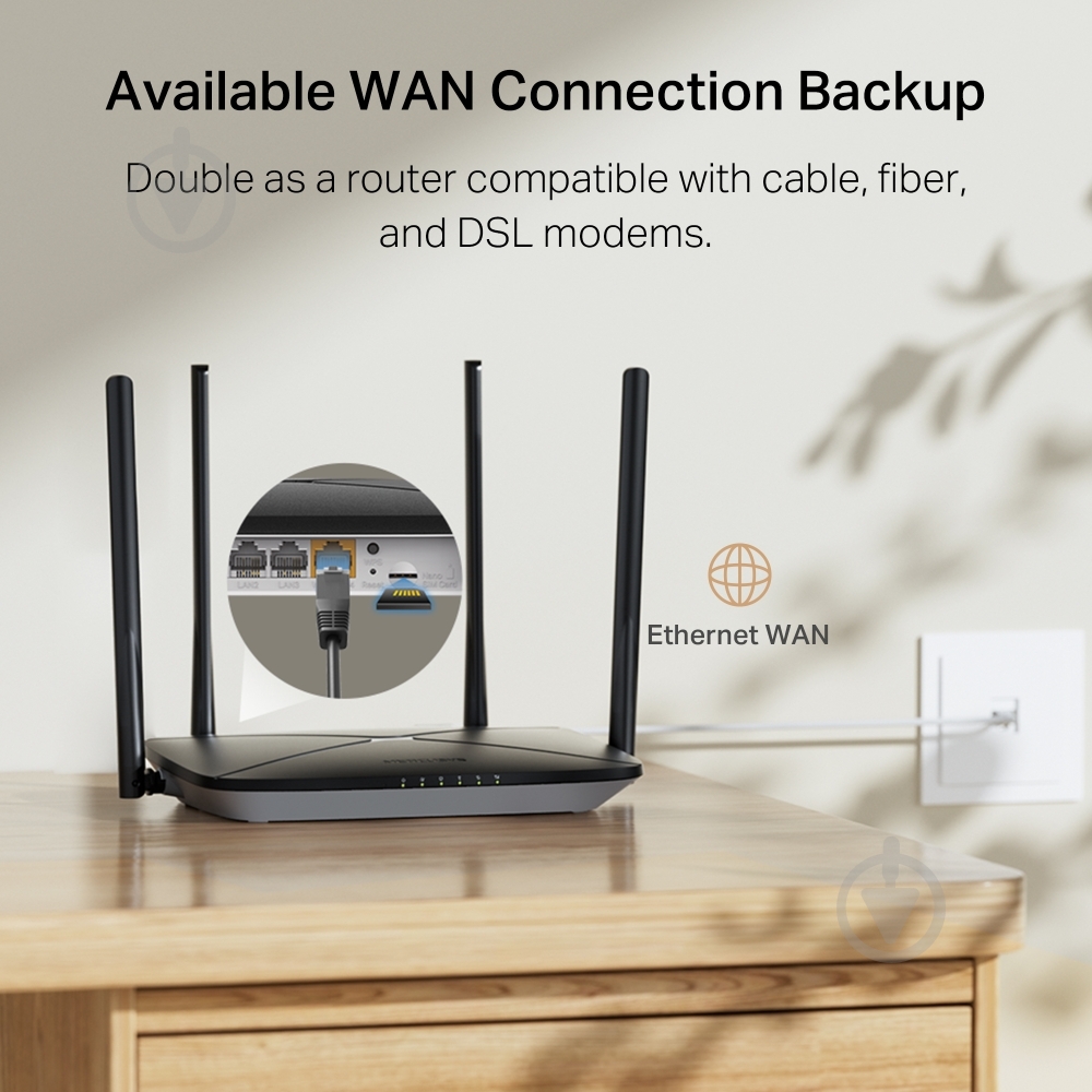 Маршрутизатор Mercusys N300 4G/LTE (MB115-4G) - фото 11