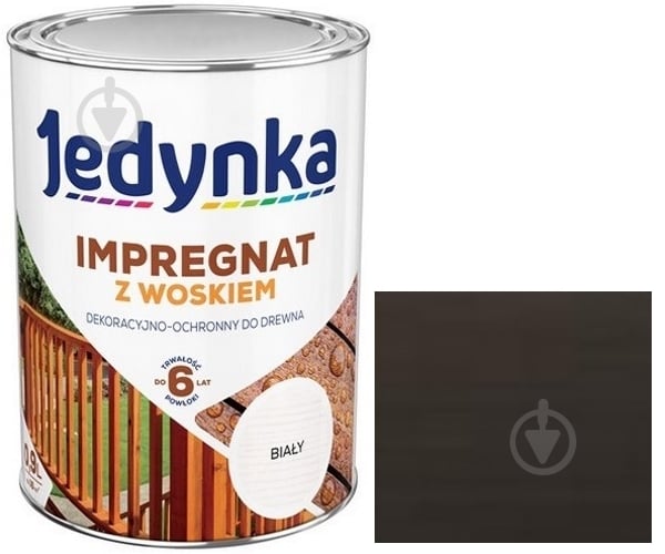 Антисептик Jedynka Impregnat черное дерево мат 0,9 л - фото 1