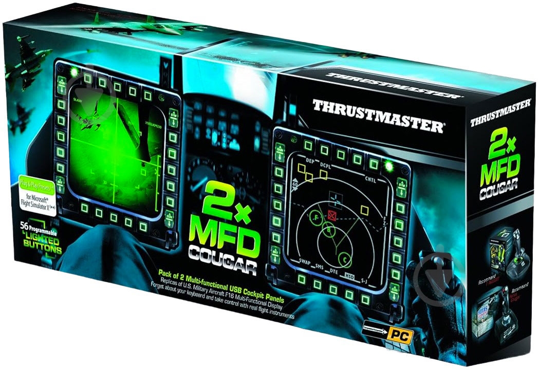 Подставка Thrustmaster Рамка для LCD дисплея MFD COUGAR (2960708) black - фото 5