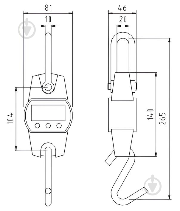 Ваги кранові ЗЕВС LCD 120 кг - фото 14