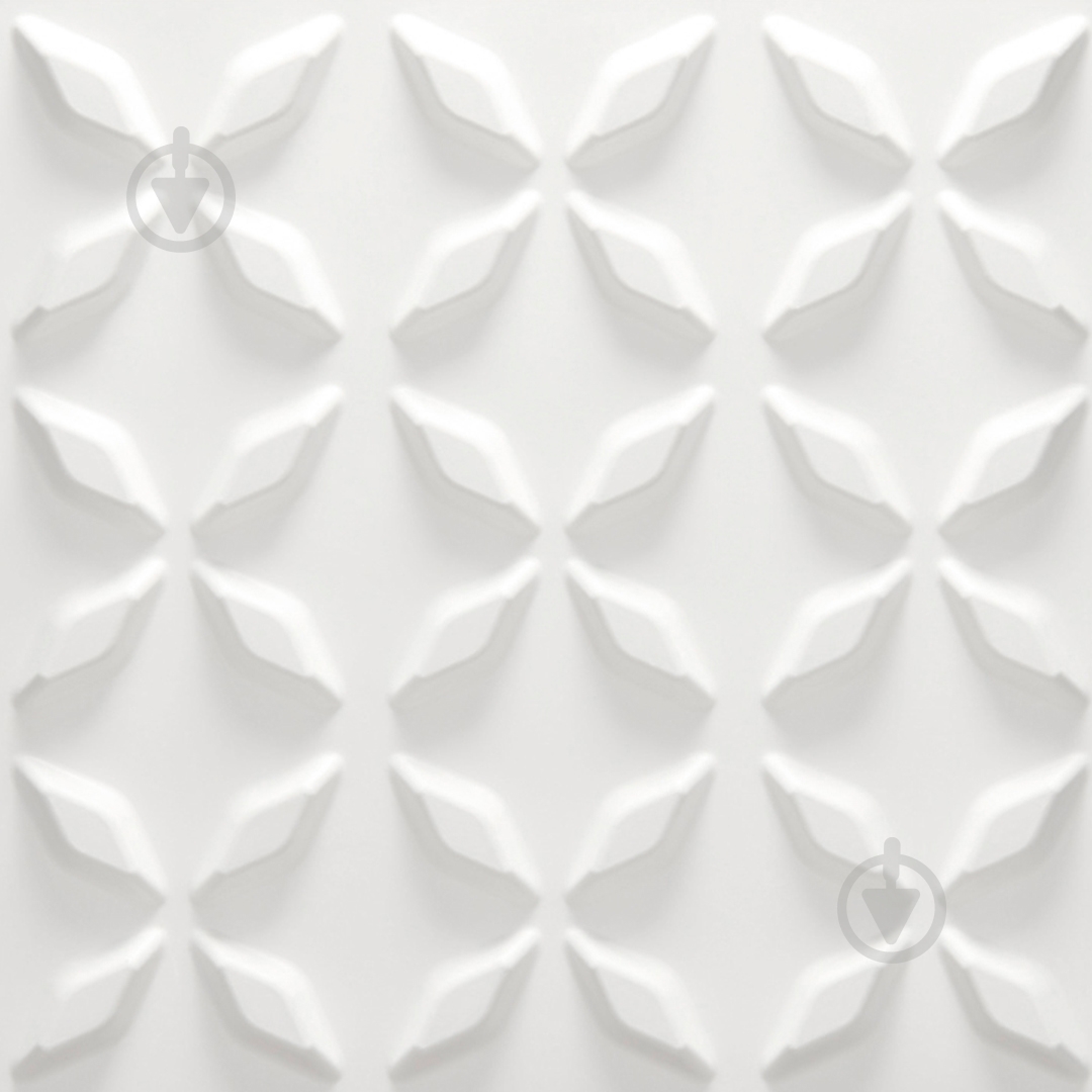 3D-панель гипсовая BeautyWalls Сапфир 500x500x25 мм белый - фото 1