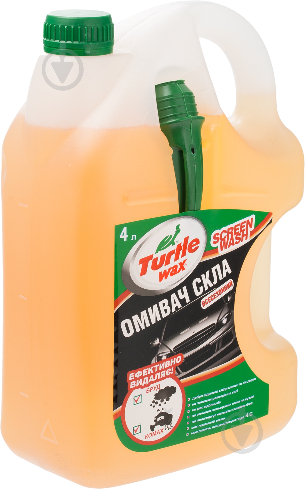 Омыватель стекла TURTLE WAX всесезонный -4 °С 4 л - фото 2
