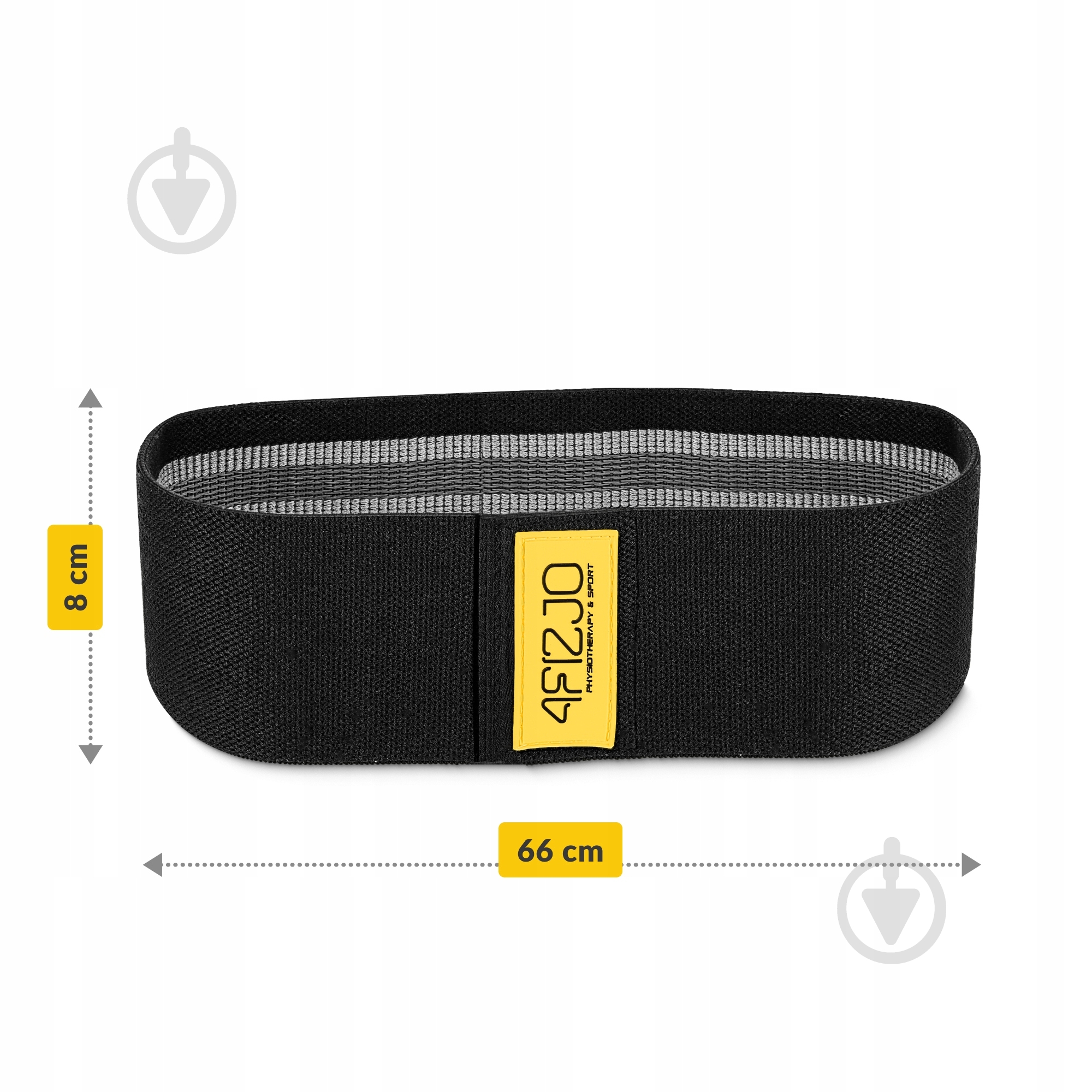 Стрічка для фітнесу 4fizjo для фітнесу та спорту із тканини 25-30 кг 4FJ0071 Black/Grey Hip Band чорнийсірий - фото 3 Стрічка для фітнесу 4fizjo для фітнесу та спорту із тканини 25-30 кг 4FJ0071 Black/Grey Hip Band чорнийсірий - фото 3