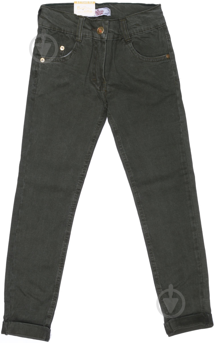 Джинсы Beren Style 8700 р.134 хаки - фото 1