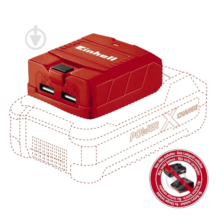 Адаптер Einhell Power X-change TE-CP 18 Li USB 4514120 - фото 1