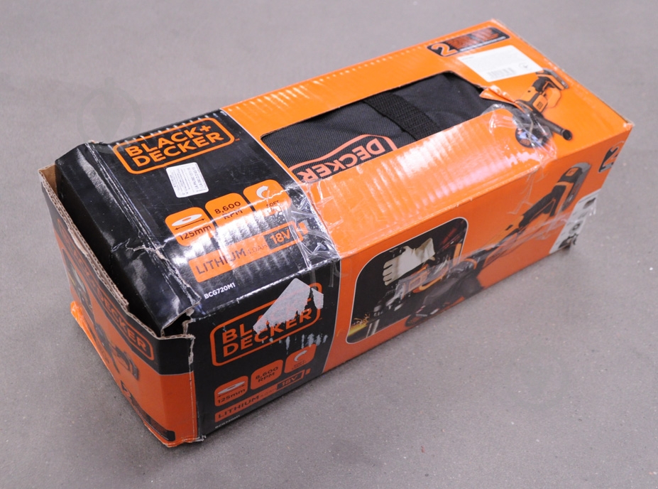 УЦЕНКА! Угловая шлифмашина Black+Decker BCG720M1 (УЦ №87) - фото 8 УЦЕНКА! Угловая шлифмашина Black+Decker BCG720M1 (УЦ №87) - фото 8