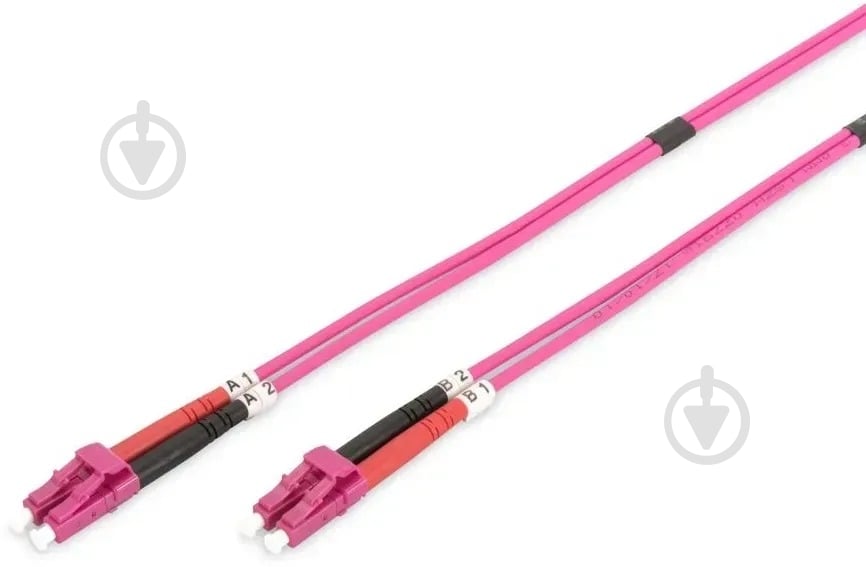 Патч-корд Digitus LC/UPC-LC/UPC 50/125 MM OM4 duplex DK-2533-05-4 5 м рожевий - фото 2 Патч-корд Digitus LC/UPC-LC/UPC 50/125 MM OM4 duplex DK-2533-05-4 5 м рожевий - фото 2