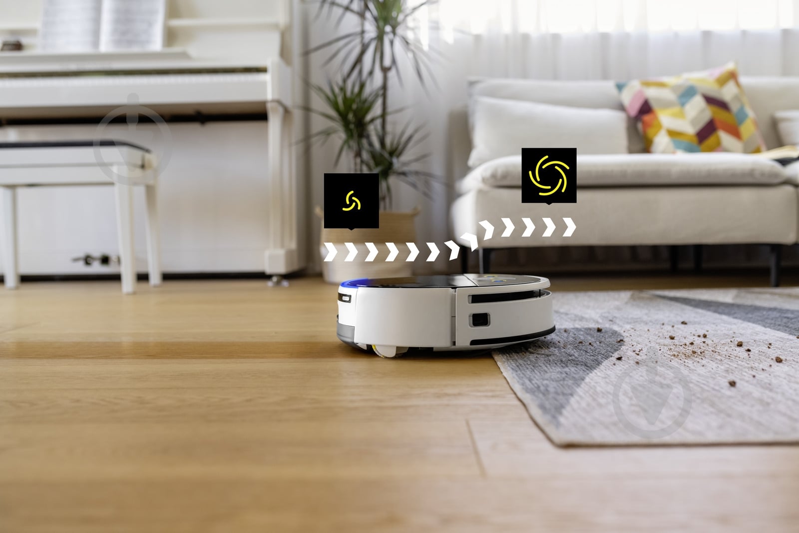 Робот-пылесос моющий Karcher RVF 7 Comfort white - фото 5