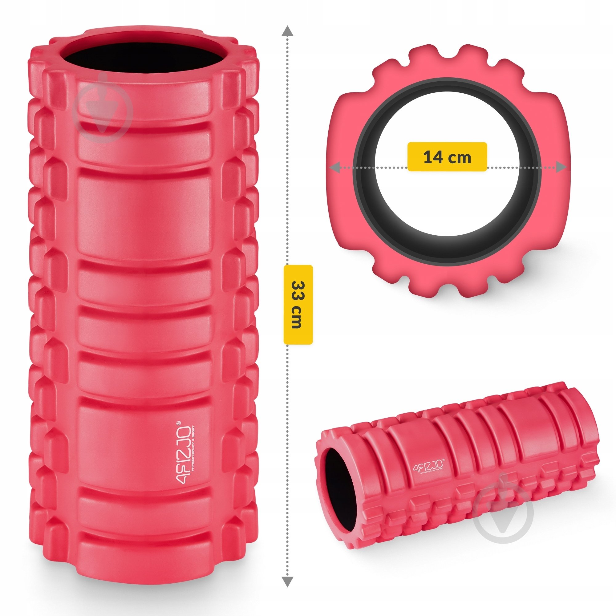 Массажный валик 4fizjo 33 x 14 см (валик, роллер) 4FJ0084 Pink - фото 2 Массажный валик 4fizjo 33 x 14 см (валик, роллер) 4FJ0084 Pink - фото 2